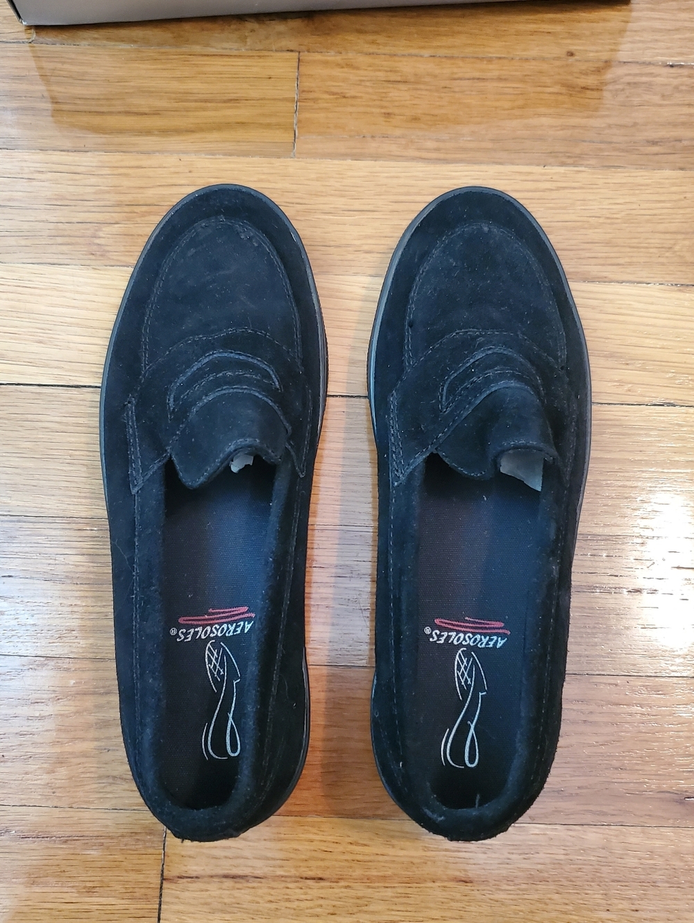 Aerosoles Women’s Black Suede Loafers Size 8 - Picture 3 of 8